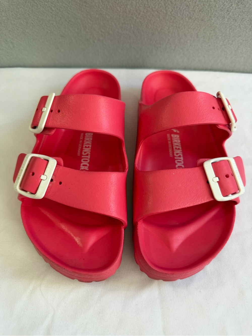 Birkenstock Arizona Eva Slides Sandals s37 Women’s Pink Ajustable Strap